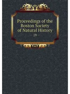 Proceedings of the Boston Society of