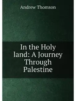 In the Holy land A Journey Through Palestine