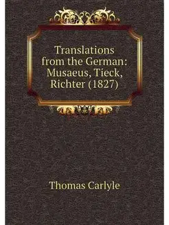 Translations from the German Musaeus