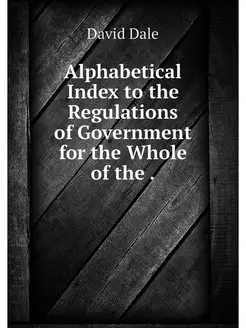 Alphabetical Index to the Regulations