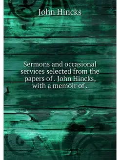 Sermons and occasional services selec