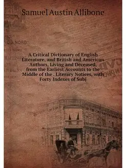 A Critical Dictionary of English Lite