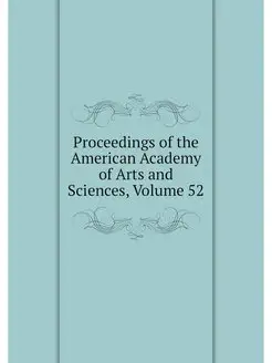 Proceedings of the American Academy o