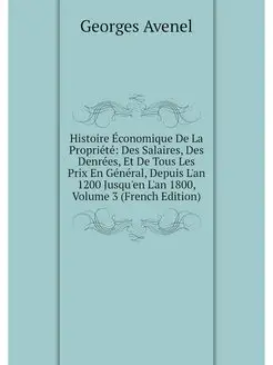 Histoire Economique De La Propriete