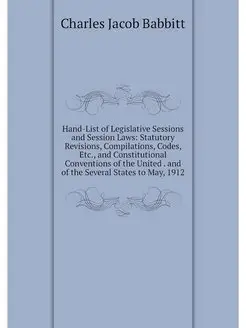 Hand-List of Legislative Sessions and