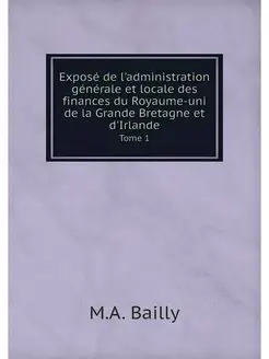 Expose de l'administration generale e