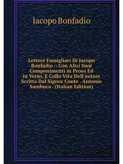 Lettere Famigliari Di Jacopo Bonfadio