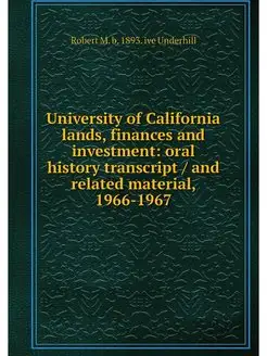 University of California lands, finan