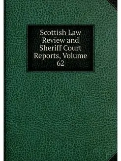 Scottish Law Review and Sheriff Court