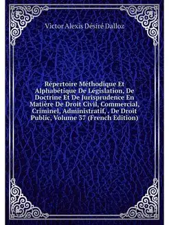 Repertoire Methodique Et Alphabetique