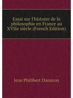 Essai sur l'histoire de la philosophi