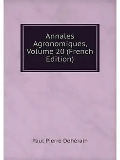 Annales Agronomiques, Volume 20 (Fren