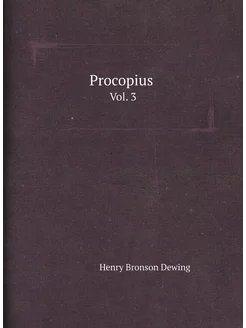 Procopius (Greek Edition). Vol. 3