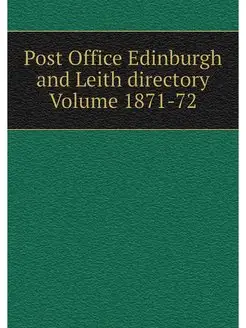 Post Office Edinburgh and Leith direc