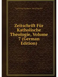 Zeitschrift Fur Katholische Theologie