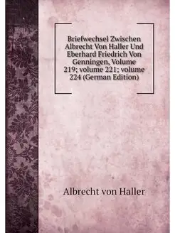 Briefwechsel Zwischen Albrecht Von Ha