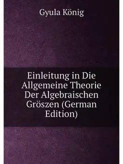 Einleitung in Die Allgemeine Theorie Der Algebraisch