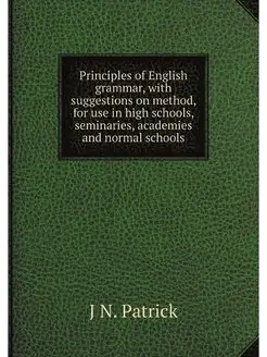 Principles of English grammar, with s