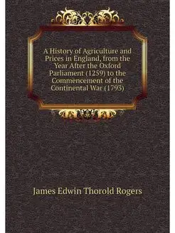 A History of Agriculture and Prices i