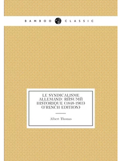 Le Syndicalisme Allemand Résumé Historique (1848-19