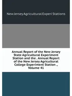 Annual Report of the New Jersey State