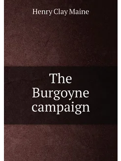 The Burgoyne campaign