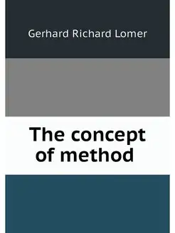 The concept of method