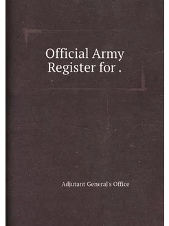 Official Army Register for