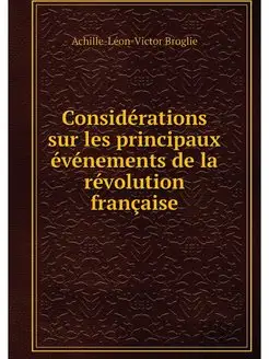 Considerations sur les principaux eve