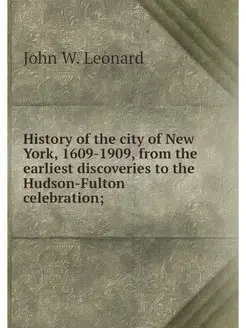 History of the city of New York, 1609