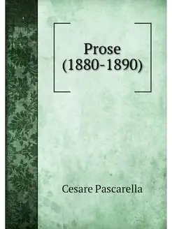 Prose (1880-1890)