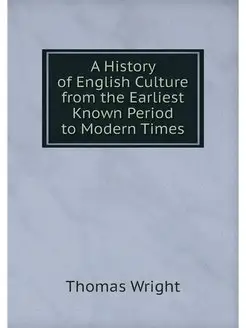 A History of English Culture from the