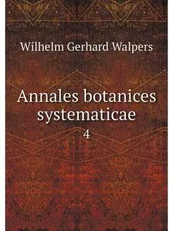 Annales botanices systematicae. 4