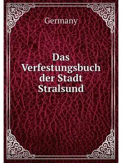 Das Verfestungsbuch der Stadt Stralsund