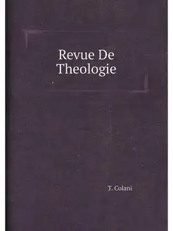 Revue De Theologie