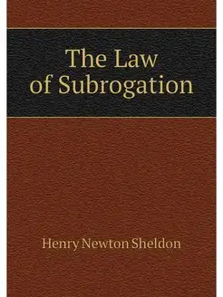 The Law of Subrogation