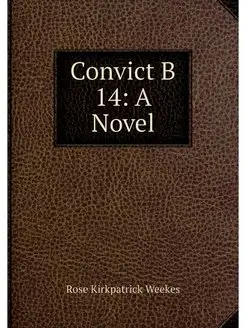 Convict B 14 A Novel