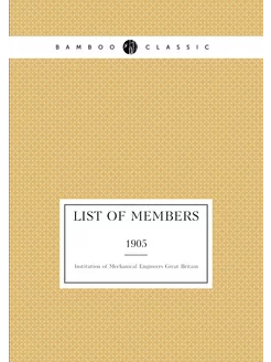 List of members. 1905