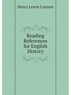 Reading References for English History