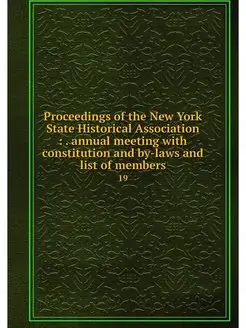 Proceedings of the New York State His