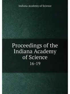 Proceedings of the Indiana Academy of