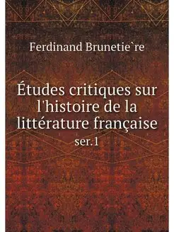 Etudes critiques sur l'histoire de la