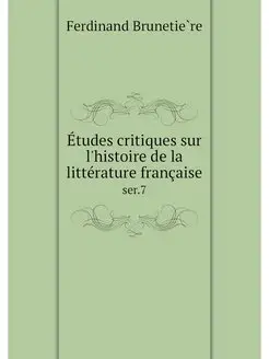 Etudes critiques sur l'histoire de la