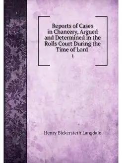 Reports of Cases in Chancery, Argued