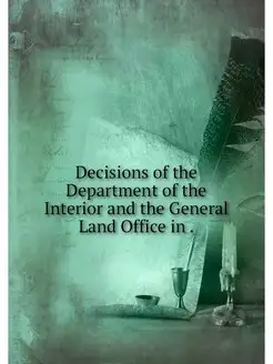 Decisions of the Department of the In