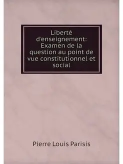 Liberte d'enseignement Examen de la