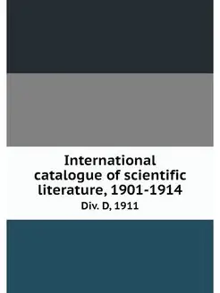 International catalogue of scientific