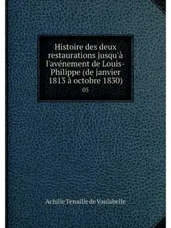 Histoire des deux restaurations jusqu