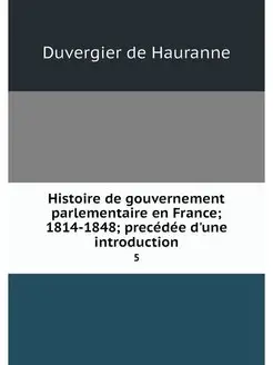 Histoire de gouvernement parlementair