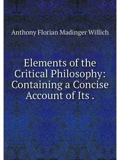 Elements of the Critical Philosophy